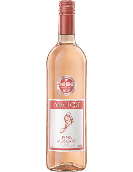 Wino Barefoot Pink Moscato 9 %